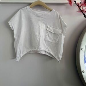 Zara, White T-shirt, size 8